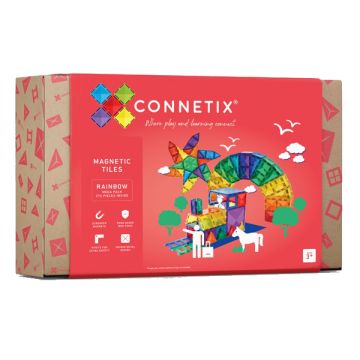 Connetix 212 Piece Rainbow Mega Pack Building Toy (Image 1)