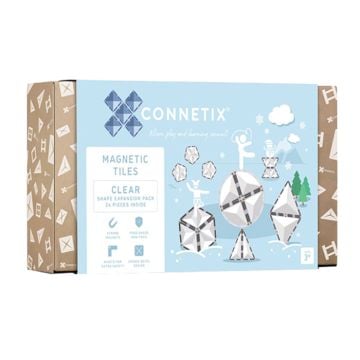 Connetix 24 Piece Clear Shape Expansion Pack (Image 1)