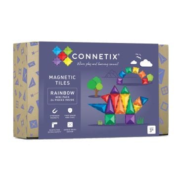 Connetix 24 Piece Rainbow Mini Pack (Image 1)