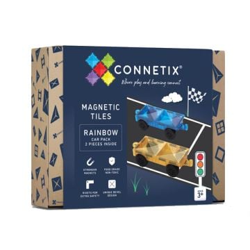 Connetix 2 Piece Rainbow Car Pack (Image 1)