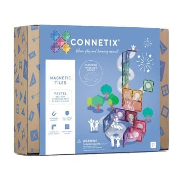 Connetix 80 Piece Pastel Ball Run Expansion Pack (Image 1)