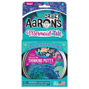 Crazy Aaron's Thinking Putty Glow Brights Mermaid Tale 4