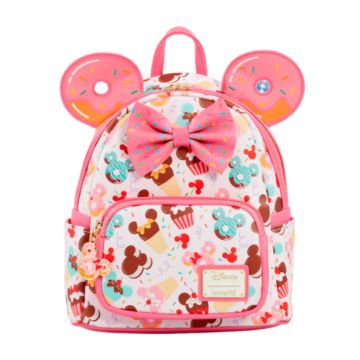 Loungefly Disney Cupcakes & Donuts Prints Faux Leather Mini Backpack