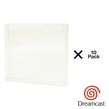 Sega Dreamcast Cartridge Box 0.5mm Plastic UV Protector 10 Pack