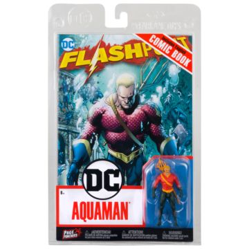 DC Flashpoint Page Punchers Aquaman 3” Action Figure with Comic Book (Image 1)