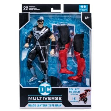 DC Multiverse Black Lantern Superman Blackest Knight Build-A-Figure 7” Action Figure