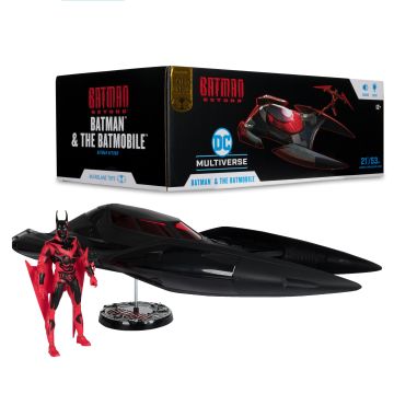 DC Multiverse Gold Label Batman Beyond Batmobile 7" Figure & Vehicle with Lights & Sounds