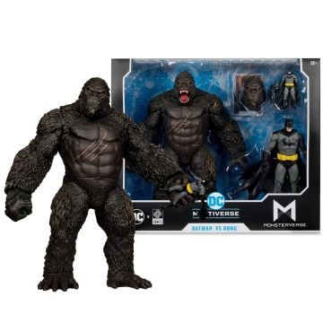 DC Multiverse Monsterverse Justice League Vs Godzilla Vs Kong Batman VS Kong Action Figure Multipack