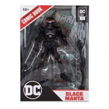 DC Page Punchers Aquaman Black Manta 7” Action Figure with Comic Book