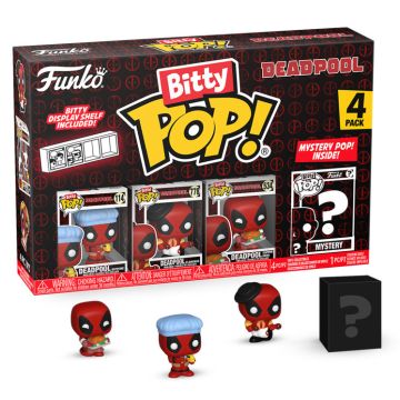 Deadpool Bathtime Bitty 4 Pack Funko POP! Vinyl (Image 1)