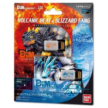 Digimon Dim Card Set Vol 1 Volcanic Beat & Blizzard FANG