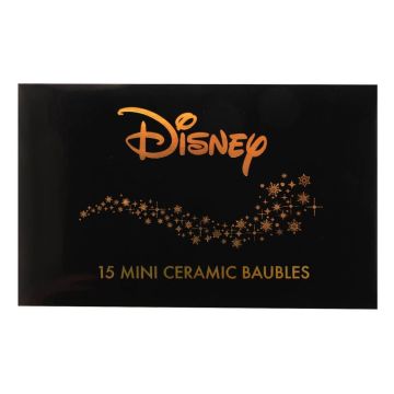 Disney Christmas Collectible Ceramic Mini Baubles 15 Set