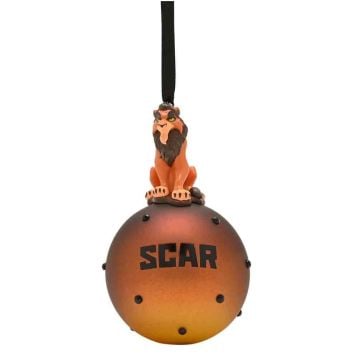 Disney Christmas Scar On Glass Bauble (Image 1)