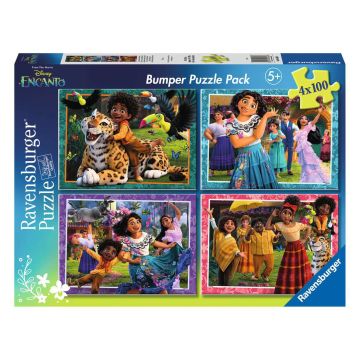 Ravensburger Disney Encanto Shoes Off Magic On Bumper Pack 4x100 Piece Puzzle