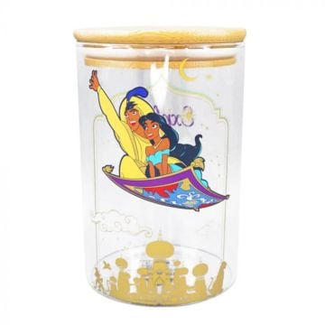 Disney Aladdin Explore New Worlds Glass Storage jar