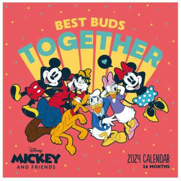 Impact Disney Mickey And Friends 2024 Square Wall Calendar