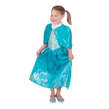 Disney Princess Little Mermaid Ariel Deluxe Winter Cloak Child Costume Size S 3-5 Years