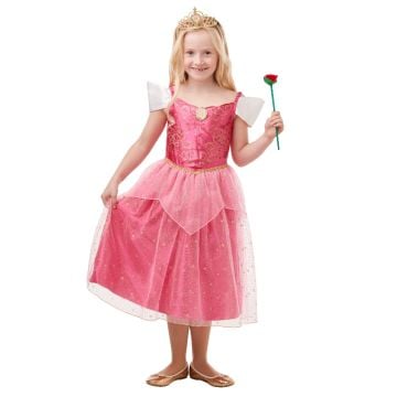 Disney Princess Sleeping Beauty Aurora Glitter and Sparkle Child Costume Size S 3-5 Years