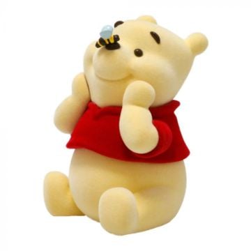 Disney Winnie The Pooh Flocked 9.5cm Figurine