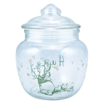 Disney Winnie The Pooh Hunny Pot Glass Storage Jar