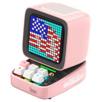 Divoom Ditoo Pro Pixel Art Bluetooth Speaker (Pink)