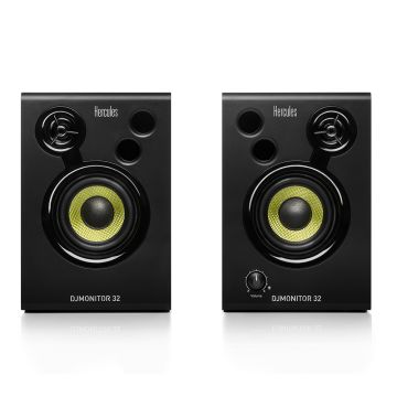 Hercules DJMonitor 32: 2 x 15 Watts RMS Active Monitoring Speakers