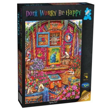 Don't Worry Be Happy Gypsy Soul 1000 Piece Jigsaw Puzzle (Image 1)