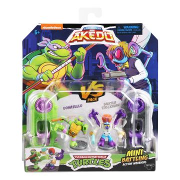 Akedo Teenage Mutant Ninja Turtles Versus Pack Donatello Vs Baxter Stockman