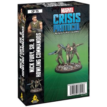 Marvel Crisis Protocol Nick Fury Sr. & The Howling Commandos Character Pack Miniatures Board Game