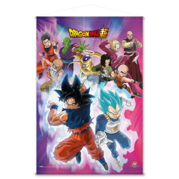 Impact Posters Dragon Ball Universe 7 Warriors Wall Scroll with Hanger