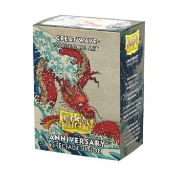 Dragon Shield Anniversary Edition Great Wave Matte Dual Art Sleeves 100 Pack (Image 1)