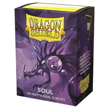 Dragon Shield Box 100 Sleeves Standard Size Dual Matte Metallic Purple Soul