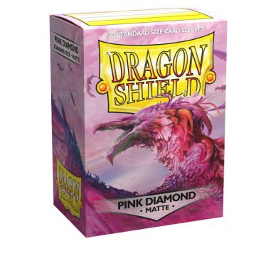 Dragon Shield Flor Matte Pink Diamond Sleeves 100 Pack