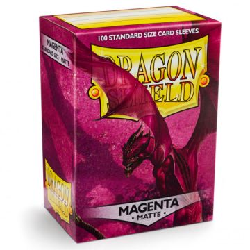 Dragon Shield Fuchsin Matte Magenta Sleeves 100 Pack