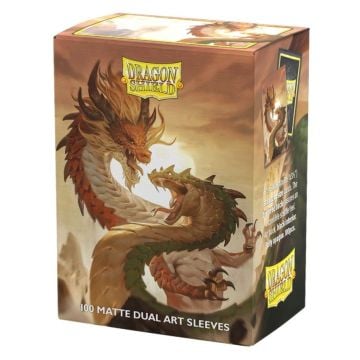 Dragon Shield Matte Dual Art 2025 Chinese New Year: Year of the Wood Snake Card Sleeves 100 Pack