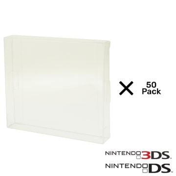 Nintendo DS & 3DS 0.5mm Plastic UV Protector 50 Pack