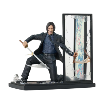 John Wick Chapter 4 John Wick Stained Glass Gallery PVC Statue