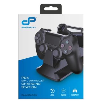 PowerPlay Dual Charging Station for PS4 Dualshock 4 Controller (Black)