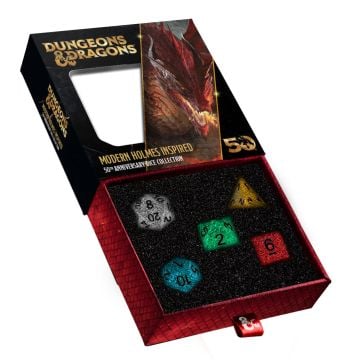 Dungeons & Dragons 50th Anniversary Modern Holmes Inspired Dice Set