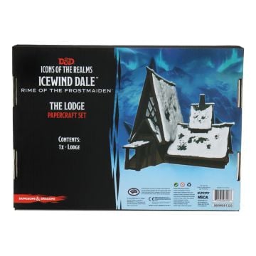 Dungeons & Dragons Icewind Dale Rime of the Frostmaiden Lodge Papercraft Set