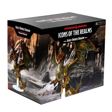 Dungeons & Dragons Icons of the Realms Adult Bronze Dragon Premium Figure