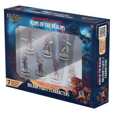 Dungeons & Dragons: Icons of the Realms Baldurs Gate 3 Characters Pre-Painted Plastic Figure Box Set