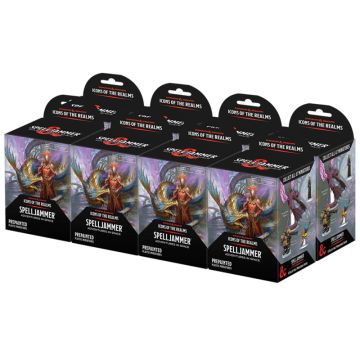 Dungeons & Dragons Icons of the Realms Spelljammer Adventures in Space Pre-Painted Plastic Figures Booster Box