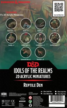 Dungeons & Dragons Idols of the Realms Scales & Tails Reptile Den 2D Set