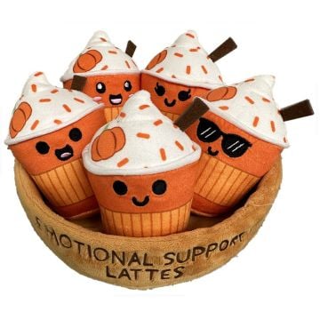 Emotional Support Fall Latte Plush Set (Image 1)