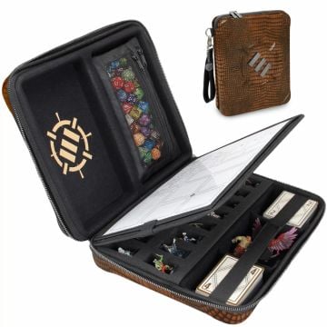 Enhance Tabletop Series RPG Organizer Case Collectors Edition Brown