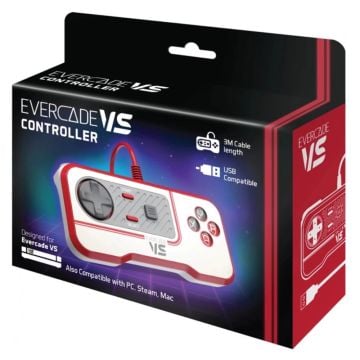 Evercade VS Wired Controller (White) (Image 1)