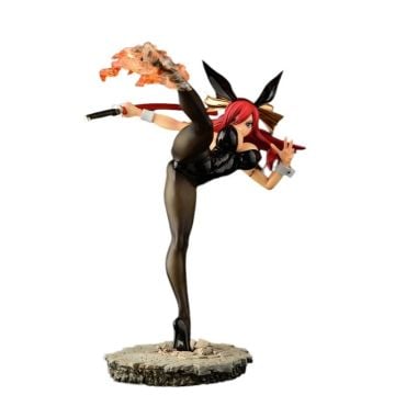 Fairy Tail Erza Scarlet High Kick Bunny Black Version 1/6 Scale Figure