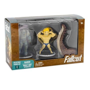 Fallout Raider & Vault Boy (Strength) 3" Collectable Figures Set (E)0