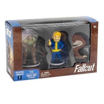 Fallout T-51 & Vault Boy (Classic) 3" Collectable Figures Set (F)0